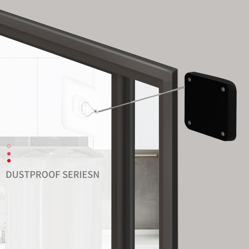 Home hole free pull rope door closers Sliding door bedroom door automatic return simple automatic mute door closers
